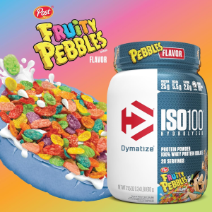 Dymatize ISO100 Hidrolized Whey Protein Isolate Fruity Pebbles 46 serv 3 lb