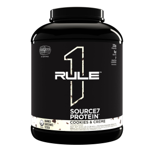 Rule1 source7 Protein Blend Cookies Creme 5.03 lb 57 serv